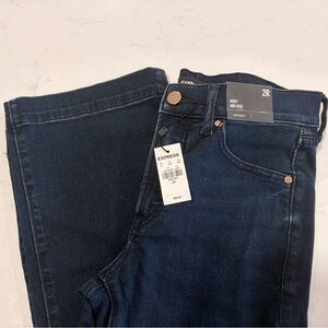Express Bootcut Jeans – Mid Rise – Dark Wash – Size 2R – NWT